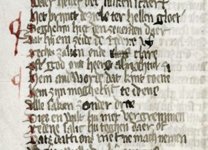 Afb. 25: Voorbeeld van het schrift op f. 4v.